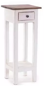 Xtradefactory Telefontisch "Napoleon" Mahagoniholz massiv, wei&szlig;-Landhaus, 75x30x30cm