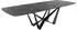 DeLife Edge Boot Esstisch Keramik Laminam® Nero Greco Anthrazit, ausziehbar 240-300x120cm (Edge Boot)