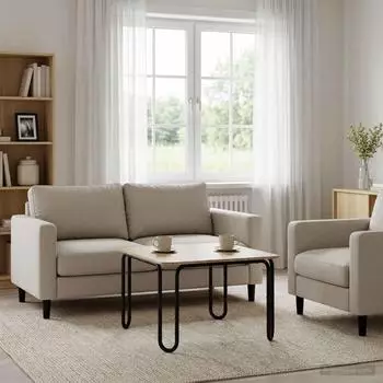 vidaXL Couchtisch Sonoma-Eiche 79,5x79,5x45cm Holzwerkstoff (8007731)