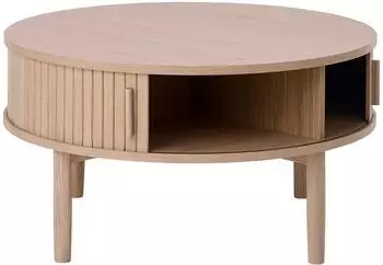 Selsey Meta Couchtisch rund, gebleichte Eiche, &Oslash;85cm (MM5903025006567)