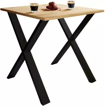 VCM Xona X Esstisch 80x80cm, Eiche (Xona X)
