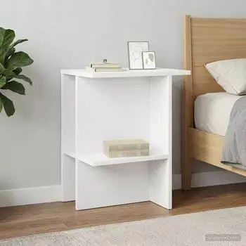vidaXL Couchtisch wei&szlig;, Holzwerkstoff, 40x30x49cm