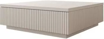 Mirjan24 Locta Couchtisch sandbeige, 2 Klappen, 80x26x81cm (800001992932)