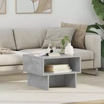 vidaXL Couchtisch betongrau 48x46x35cm Holzwerkstoff