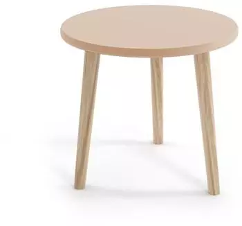 Bettso IKON Couchtisch rund, beige, 3 Holzbeine (IKON)