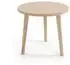 Bettso IKON Couchtisch rund, beige, 3 Holzbeine (IKON)