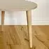 Bettso IKON Couchtisch rund, beige, 3 Holzbeine (IKON)