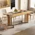 LuxusKollektion Esstisch Holz skandinavisch, Eichenoptik, 150cm, braun