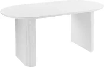 Beliani Moberly Esstisch, weiß, 180x90cm
