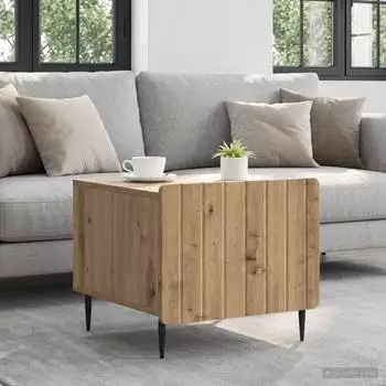 vidaXL Couchtisch Artisan-Eiche 49x50x42cm Holzwerkstoff