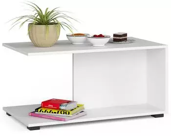 RAUMHIRSCH Couchtisch rechteckig, weiß, 90x60x45cm (800001324693)
