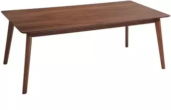 Beliani MADOX Esstisch, dunkles Walnuss, 200x100cm