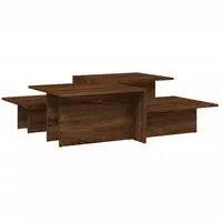 vidaXL Couchtische 2 Stk. Braun Eichen-Optik Holzwerkstoff