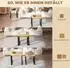HomCom Couchtisch 2er-Set, Spanplatte & Metallrahmen, naturfarben (800001338307)