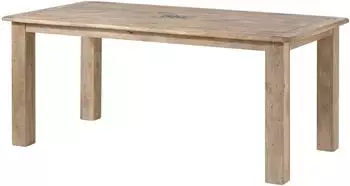 Massivmoebel24 Railway #3000 Esstisch Mango 160x90x76cm, whitewash (09-106-772-2100)