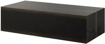 Massivmoebel24 BEAMS Couchtisch Eiche massiv, dunkelbraun lackiert, 152x70x40cm (48-200-716-0075)