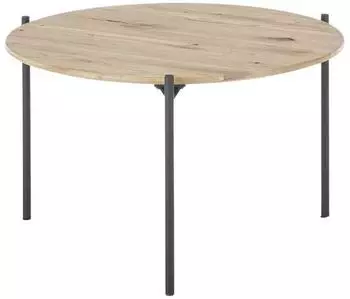 CASAVANTI Assuan Couchtisch Eichefarben, Metall, &Oslash;55cm H33cm