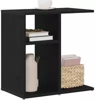 vidaXL Beistelltisch Schwarz Eichen-Optik 50 x 30 x 50 cm