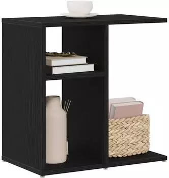 vidaXL Beistelltisch schwarz Eichen-Optik 50x30x50cm