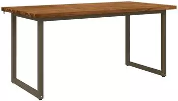 vidaXL Esstisch 160x70x75cm Akazien-Massivholz, natur (3425184)
