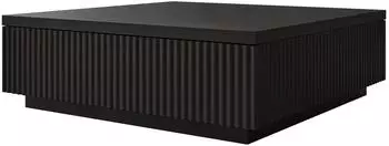 Mirjan24 Locta Couchtisch mit 2 Klappen, schwarz, 80x26x81cm (800001992934)