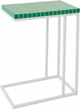 Paris Prix Beistelltisch "Spia" kariert 60cm, grün & weiß