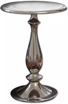 Loberon Piccolo Beistelltisch Aluguss, silber (12306151)