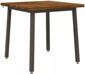 vidaXL Esstisch Akazien-Massivholz 60x55x75cm natur und kaffee