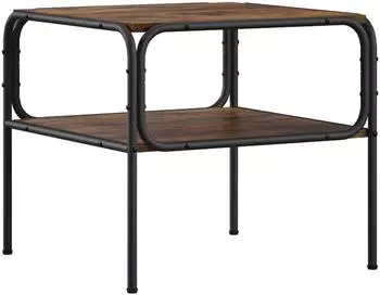 vidaXL Beistelltisch Holzwerkstoff räuchereiche 100x50x46cm