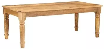 vidaXL Couchtisch braun 110x55x40cm Massivholz Mango (4104588)