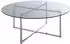 HAKU Couchtisch rund, Glas/Edelstahl, Ø100cm, H40cm (23182)