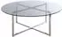 HAKU Couchtisch rund, Glas/Edelstahl, Ø100cm, H40cm (23182)