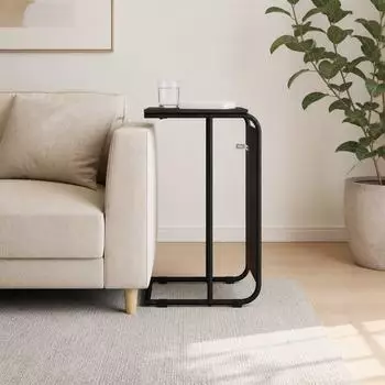 vidaXL Beistelltisch schwarz, Eichen-Optik, 40x31x55cm