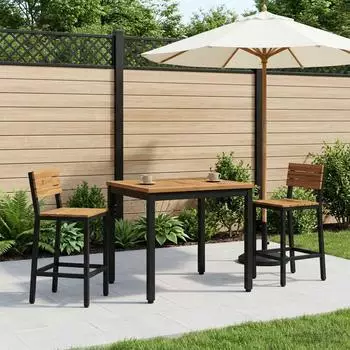 vidaXL Couchtisch nat&uuml;rlich und schwarz 49 x 60,5 x 36 cm