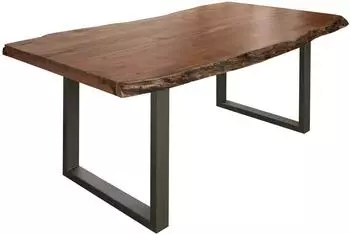 Massivmoebel24 FREEFORM Esstisch Akazie Massivholz, natur lackiert, 180x90x77cm (09-108-824-9903)