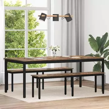 vidaXL Esstisch rechteckig, Holzwerkstoff, 200x100x75cm