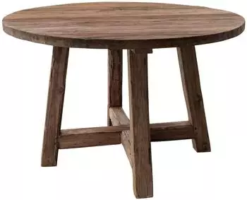Massivmoebel24 Bassano Esstisch Teak natur unbehandelt 120x120x78cm (54-102-720-0017)