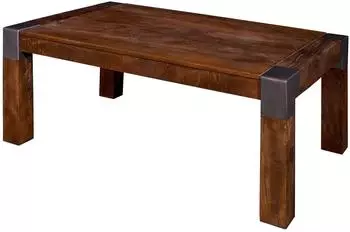 Massivmoebel24 Amsterdam #18 Couchtisch Mango 110x70x45cm braun lackiert (09-200-877-0018)