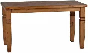 MiaM&ouml;bel Mexico Esstisch 140cm Massivholz Pinie, Landhausstil, honig (10826)
