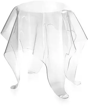 Multiplex Drappeggi Beistelltisch, rund, hoch, transparent