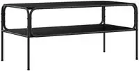 vidaXL Beistelltisch Schwarz Eichen-Optik 100 x 50 x 46 cm