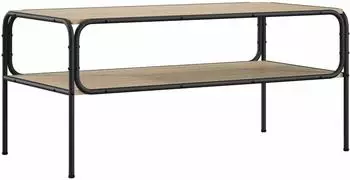 vidaXL Beistelltisch Holzwerkstoff Sonoma-Eiche 100x50x46cm