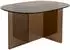 Zuiver Linea Couchtisch, ovales Glas, braun