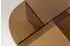 Zuiver Linea Couchtisch, ovales Glas, braun