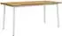 vidaXL Live Edge Esstisch 160x80x75cm, Akazien-Massivholz, weiß (3425005)