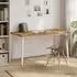 vidaXL Live Edge Esstisch 160x80x75cm, Akazien-Massivholz, weiß (3425005)
