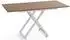 WFL GROUP Axen Couchtisch höhenverstellbar ausziehbar, walnuss, 120-160x80x38-75cm (800001752899)