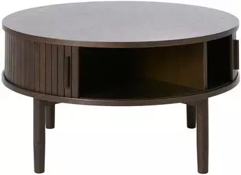 Selsey Meta Couchtisch rund, dunkle Eiche, &Oslash;85cm (MM5903025006550)