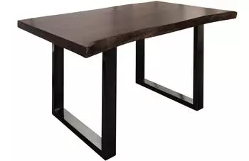 Massivmoebel24 FREEFORM 5 Baumtisch Akazie massiv 140x90x77cm, braun/anthrazit (09-104-824-1101)