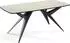 WFL GROUP Trax ausziehbarer Esstisch, rechteckig, beige Cashmere, schwarze Metallbeine (800001124132)